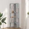 vidaXL Regál 5 políc Grey Sonoma 50x50x179 cm Materiál na Náhľad obrázku produktu 3