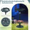 COSTWAY Mangeoire pour oiseaux avec lampe solaire, pot de Voir les images du produit 8