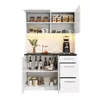 Armoire buffet Merax, meuble haut avec éclairage LED et Voir les images du produit 12