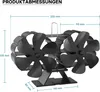 Wiltec Kaminofenventilator mit 12 Blättern 60 bis 350°C, Produktbild-Vorschau 8
