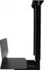 A black metal computer holder is shown in profile against a white background. Voir les images du produit