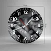 Wanduhr - Rund - Glasuhr - Graffiti Wand Farbe Malerei - Produktbild-Vorschau 3