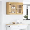 vidaXL Skříň SKI medově hnědá 80 x 32 x 60 cm Masivní Náhled obrázku produktu 4