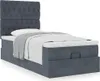 vidaXL Ottoman-Bett mit Matratzen Dunkelgrau 90x200 cm Samt Produktbild-Vorschau 4