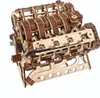 Puzzle 3D, Moteur V8, Ugears, bois, 776 pièces Voir les images du produit 28