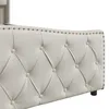 Letto imbottito 160x200cm con rete a doghe, letto a molle Anteprima dell’immagine prodotto 11