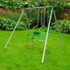 3-Sitzer Gartenschaukel für Kinder - Stahl, grün - outdoor Produktbild-Vorschau 3