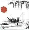 Bilder auf glas - Einteilig - China Angler Zeichnen - Produktbild-Vorschau 1