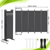 ROSEJANE Raumteiler 5-teilig 250 x 180 cm, Paravent als Produktbild-Vorschau 6