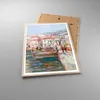 Gerahmtes Poster - Rahmen in heller Eiche - Insel Boote Produktbild-Vorschau 3