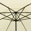 vidaXL Ombrellone con illuminazione LED 400 cm bianco Anteprima dell’immagine prodotto 3