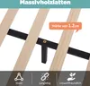Close-up view of wooden bed slats and metal support structure. Produktbild-Vorschau