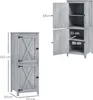 A diagram showing the dimensions of a wooden storage cabinet. Náhľad obrázku produktu