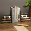 Vintage Holz-Buchstützen mit 6 Schubladen, 2-teiliges Set Produktbild-Vorschau 6