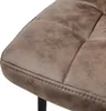 A close-up view of a brown upholstered chair seat. Podgląd zdjęcia produktu