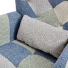 Merax Schaukelstuhl Relaxsessel mit Fußhocker, Patchwork Produktbild-Vorschau 10