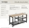 Étagère à chaussures TAUNTON 80x30x45,5cm - Bois clair Voir les images du produit 6
