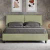 ITYHOME - Gepolstertes Bett mit Lattenrost 160x200 mit Produktbild-Vorschau 2
