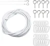 2M Vorhangdraht Weiß Gardinendraht Curtain Wire Produktbild-Vorschau 1