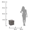 A size chart with a stool and a silhouette of a person. Podgląd zdjęcia produktu