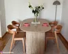 home24 Esstisch - Oval - Travertin Stein Nachbildung Produktbild-Vorschau 4
