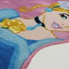 Tappeto stampato Principessa Cenerentola, Disney rosa 67x67 Anteprima dell’immagine prodotto 3