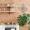 Orologio da parete Relaxdays con posate, orologio da cucina Anteprima dell’immagine prodotto 2