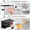 Toilettenpapierhalter Ohne Bohren mit Ablage,Selbstklebende Produktbild-Vorschau 6