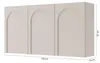 Selsey Arkadia - Buffet 3 portes avec découpe en arc, gris Voir les images du produit 5