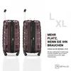 Devillo® Kofferset 4tlg. S-M-L-XL, Terrabraun - Trolley Produktbild-Vorschau 8