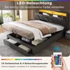 140 x 190 cm großes Stauraumbett mit LED-Beleuchtung, Produktbild-Vorschau 7