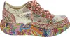 Laura Vita Damen Sneaker floral Leder mit Reißverschluss Produktbild-Vorschau 24