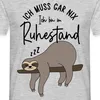 Spreadshirt Ruhestand | Faultier Ich Muss Gar Nix Männer Produktbild-Vorschau 2