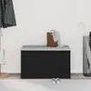 vidaXL Lavice se zásuvkami černá 80 x 40 x 45 cm materiál Náhled obrázku produktu 4