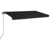 A black retractable awning is shown against a white background. Produktbild-Vorschau
