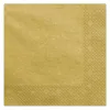 Servítky Uni 20 ks/40 x 40 cm | Zlatá metalíza Náhľad obrázku produktu 1