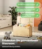 KMH Spielzeugkiste Holz Natur 4 Doppelrollen Deckel 70L Produktbild-Vorschau 5