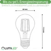 LUMILED Zestaw 6 żarówek LED A60 E27 4W 470lm 2000K Amber Podgląd zdjęcia produktu 4