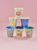 Sada 6 melaminových hrnků na rýži - Funky Prints 160 ml Náhled obrázku produktu 3