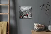 Coloray Uhr auf Leinwand 30x30 cm Wand Uhr Dekoration Produktbild-Vorschau 4