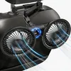Auto Ventilator Rücksitz Akku, Doppelkopf USB Lüfter mit Produktbild-Vorschau 1