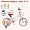COSTWAY Kinderfahrrad mit Korb, Klingel, Doppelbremsen, Produktbild-Vorschau 4