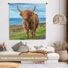 MuchoWow® Wandteppich Wandbehang Schottische Hochlandrind - Produktbild-Vorschau 2
