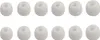 A collection of white silicone earbud tips arranged in two rows on a white background. Produktbild-Vorschau