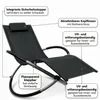 Mucola Chaise longue à bascule pliable Chaise longue de Voir les images du produit 5