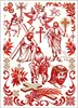 A cross-stitch pattern design featuring religious imagery. Produktbild-Vorschau