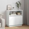 Komoda LED vidaXL, biała, 71 x 34,5 x 75 cm, materiał Podgląd zdjęcia produktu 4
