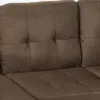Modernes 3-Sitzer Ecksofa Pouf 2 Kissen Wohnzimmer Remissus Produktbild-Vorschau 5