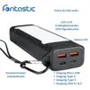 Fontastic Power Bank mit LED Licht Atria20 20000mAh schwarz Produktbild-Vorschau 3