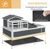 PawHut Schildkrötenhaus aus Holz, Schildkrötengehege mit 2 Produktbild-Vorschau 6